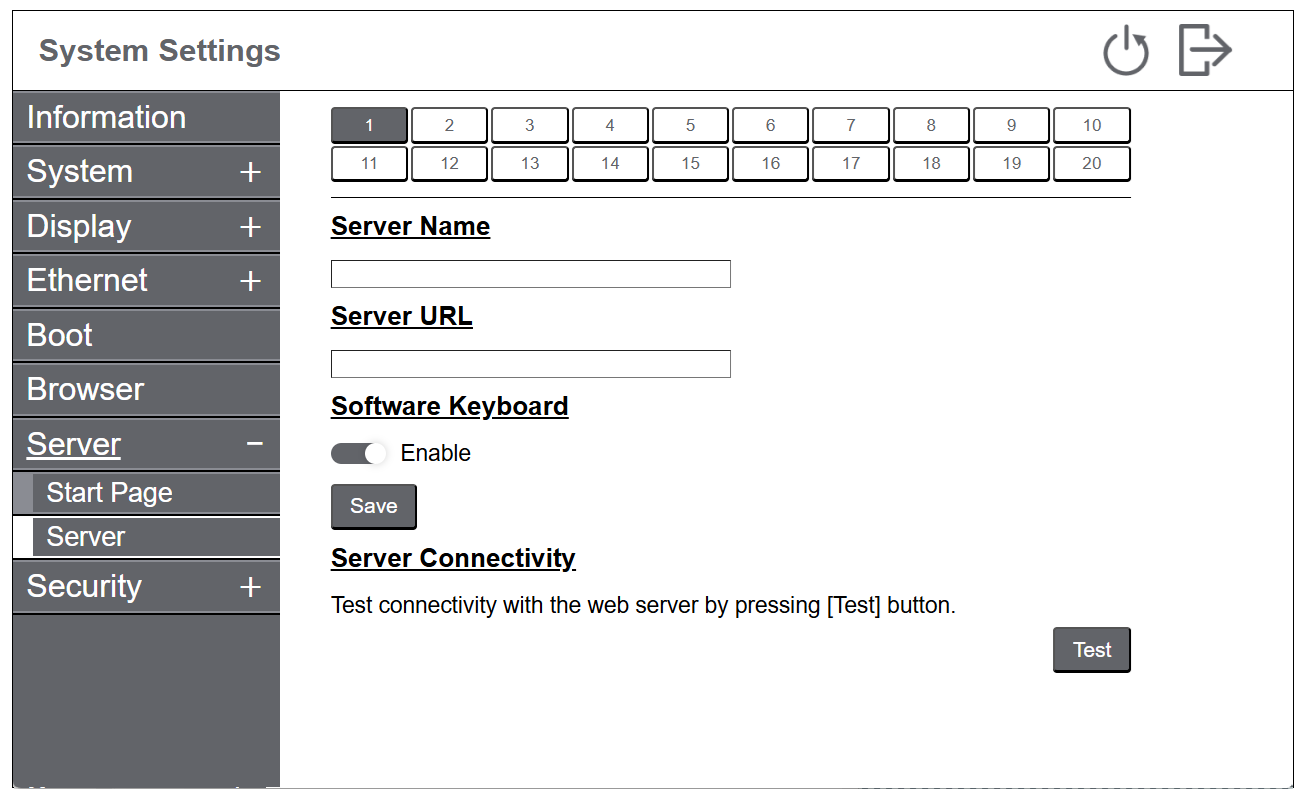 Server - GPW6000 Series Advanced Web HMI