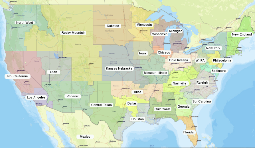 Sales Territory Map